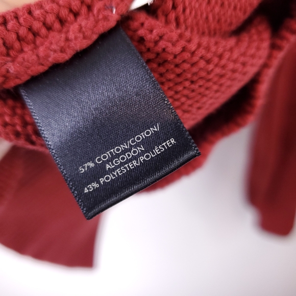 Ann Taylor LOFT Red Cable Knit Pullover Sweater - Picture 6 of 6